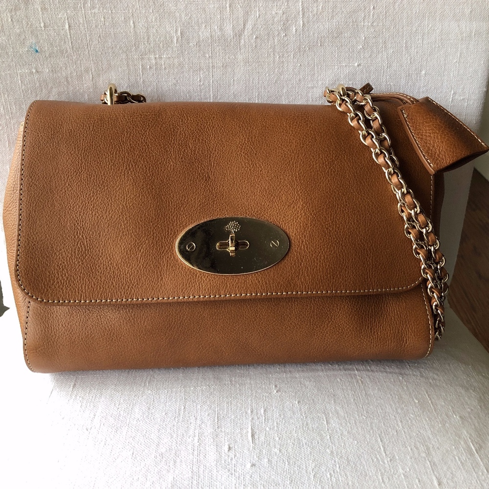 Mulberry Medium Lily Handbag in Oak